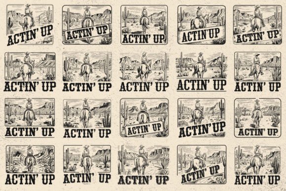 Actin Up Cowgirl SVG: A Wild West Embroidery Design Review