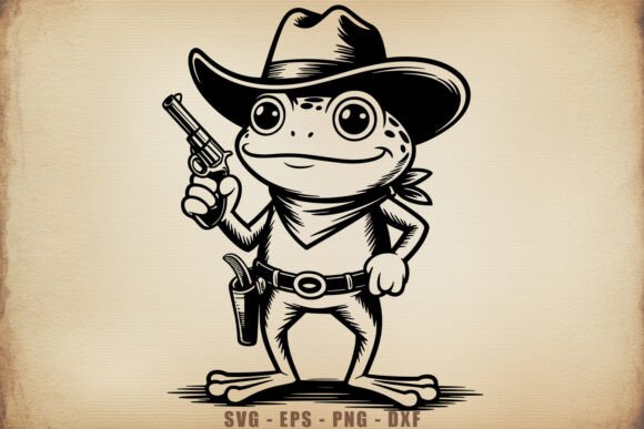 Cowboy Frog SVG Western Design Review: A Unique Embroidery Asset